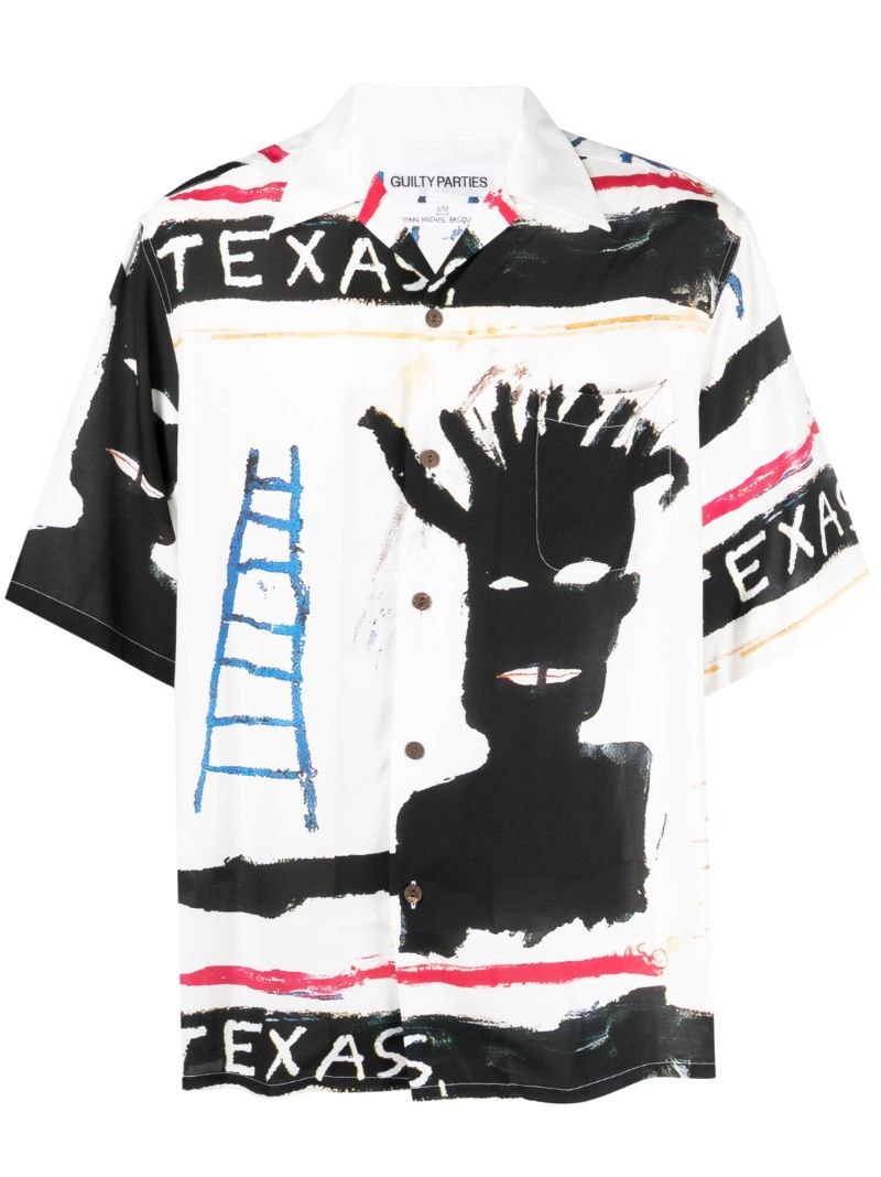 X Jean-michel Basquiat White Texas-print Shirt