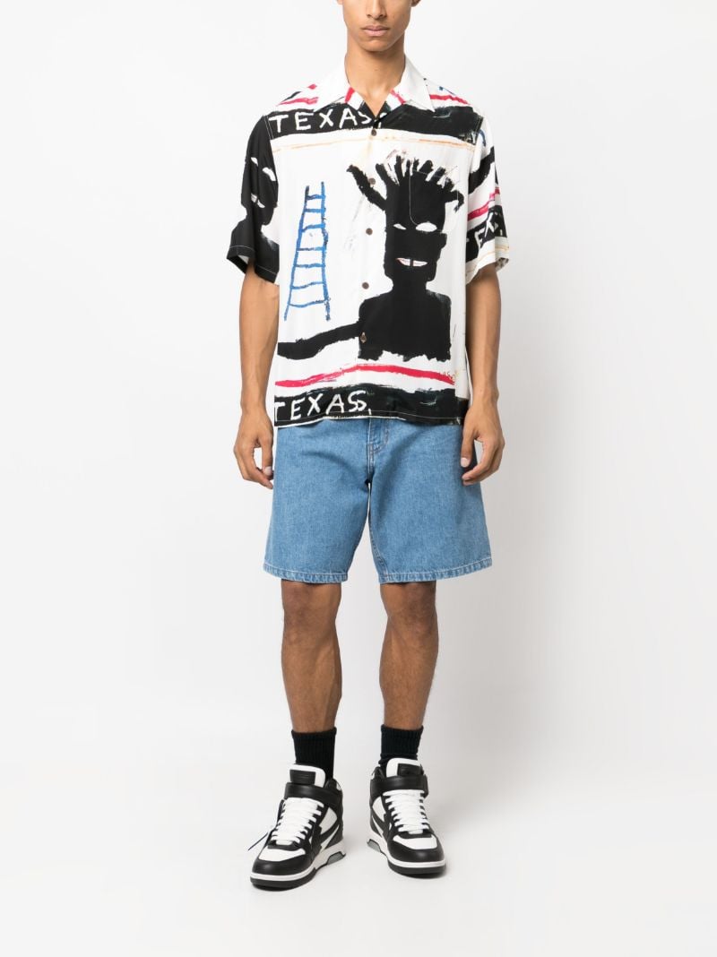 X Jean-michel Basquiat White Texas-print Shirt
