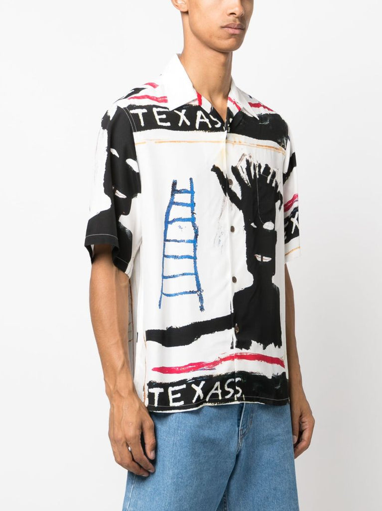 X Jean-michel Basquiat White Texas-print Shirt