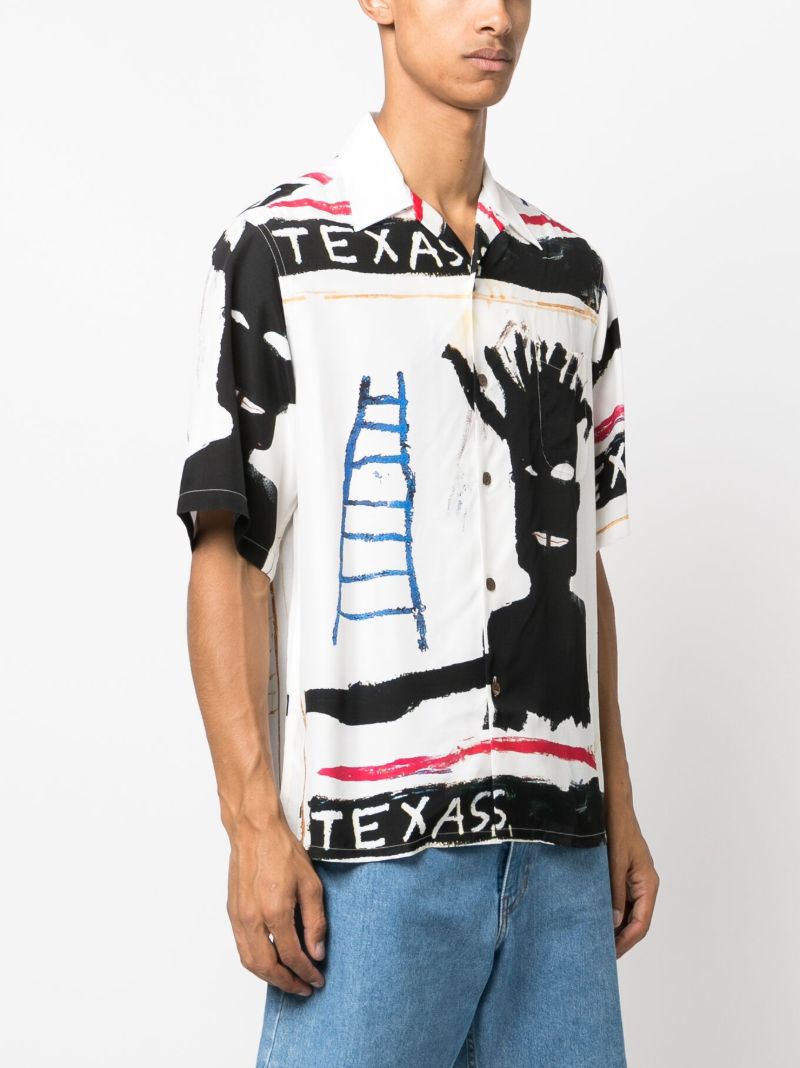 X Jean-michel Basquiat White Texas-print Shirt
