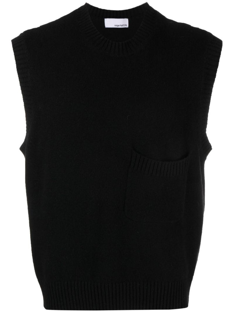 Black Igloo Wool Vest