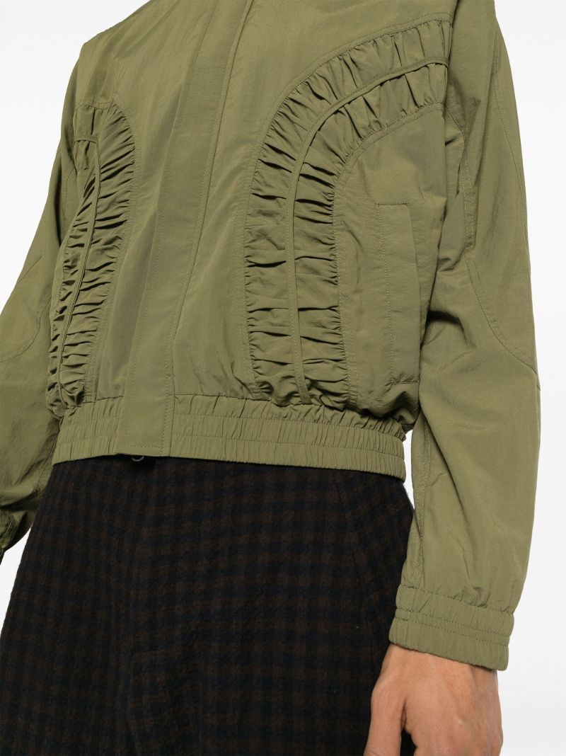 Green Fossil Ruched Jacket