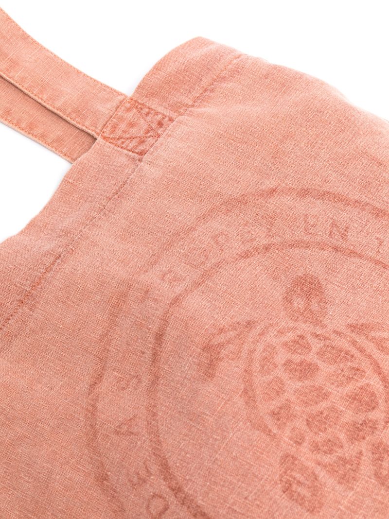 Orange Turtle Logo Tote Bag