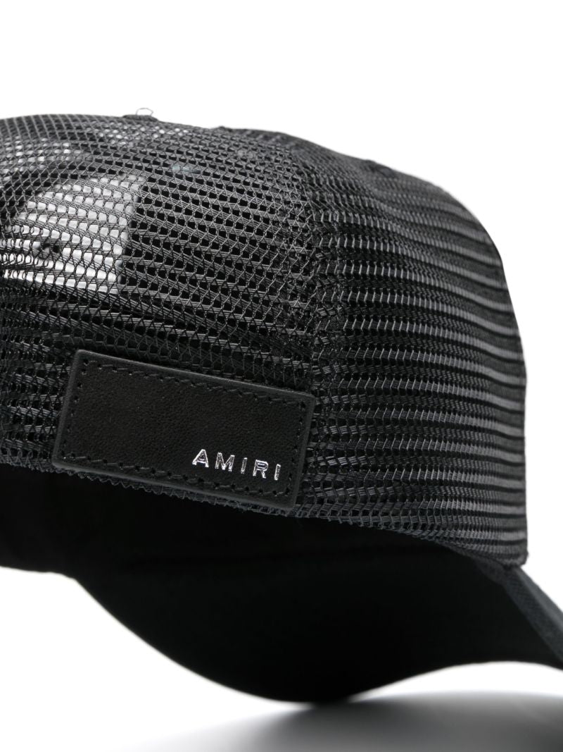 Black Logo-embroidered Trucker Cap