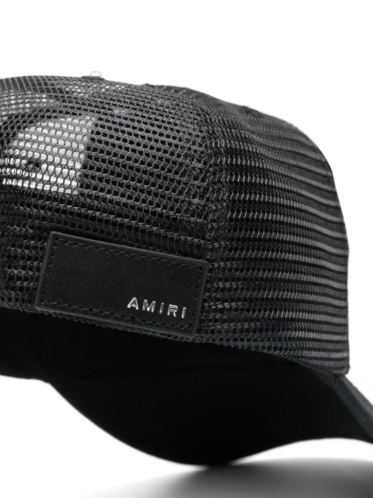 Black Logo-embroidered Trucker Cap