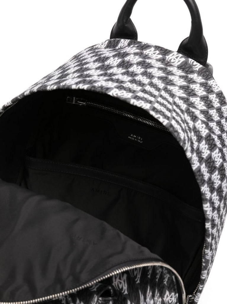 Black Wavy Monogram Houndstooth Backpack