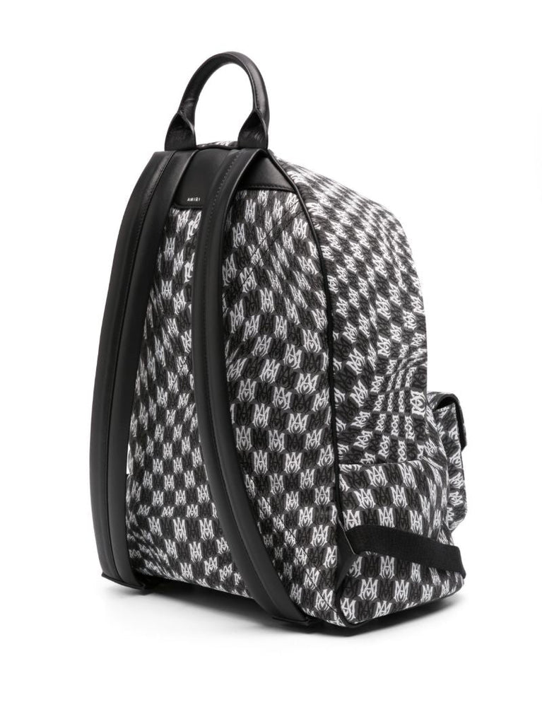 Black Wavy Monogram Houndstooth Backpack