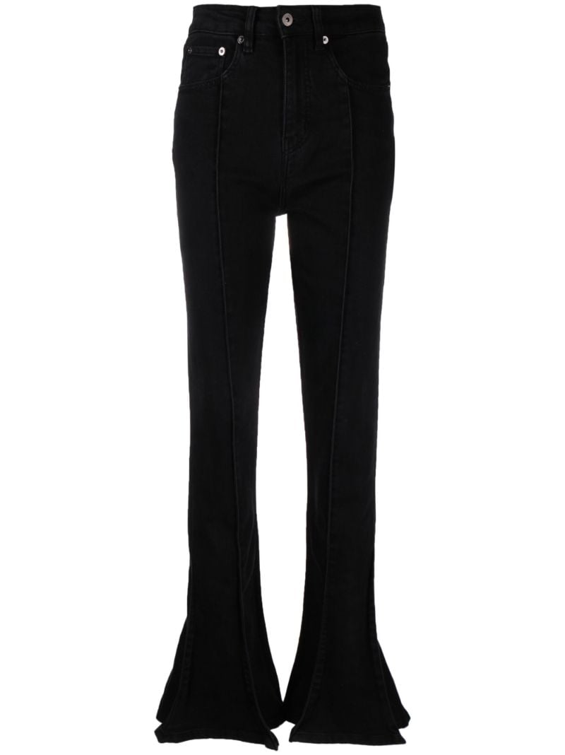 Black Trumpet Flared Jeans