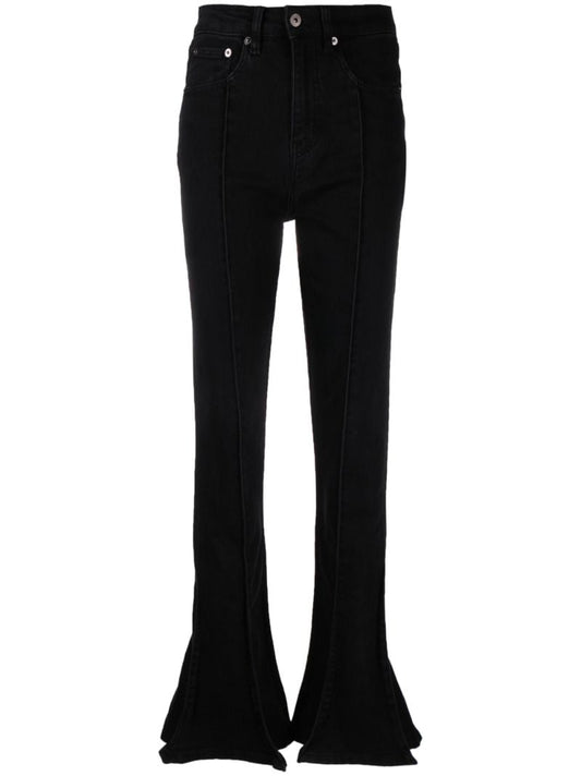 Black Trumpet Flared Jeans