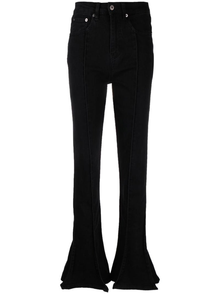 Black Trumpet Flared Jeans