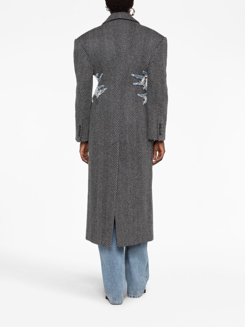 Black and Grey Hourglass Whisker Coat