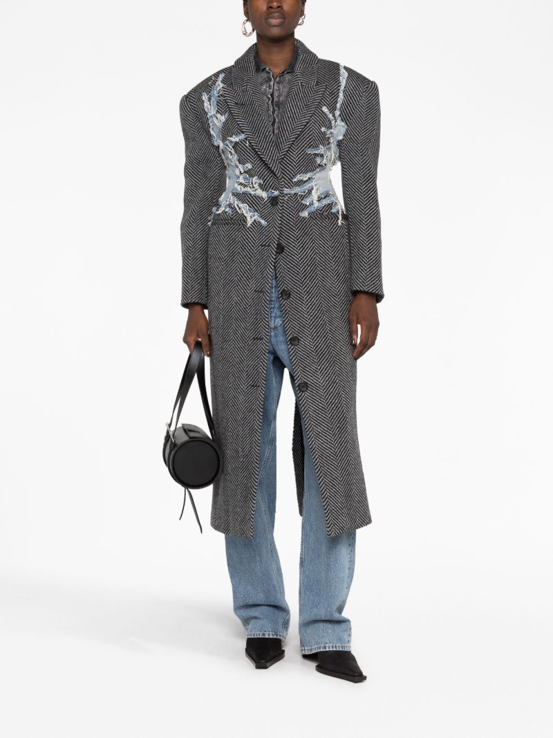Black and Grey Hourglass Whisker Coat