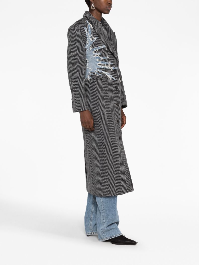 Black and Grey Hourglass Whisker Coat