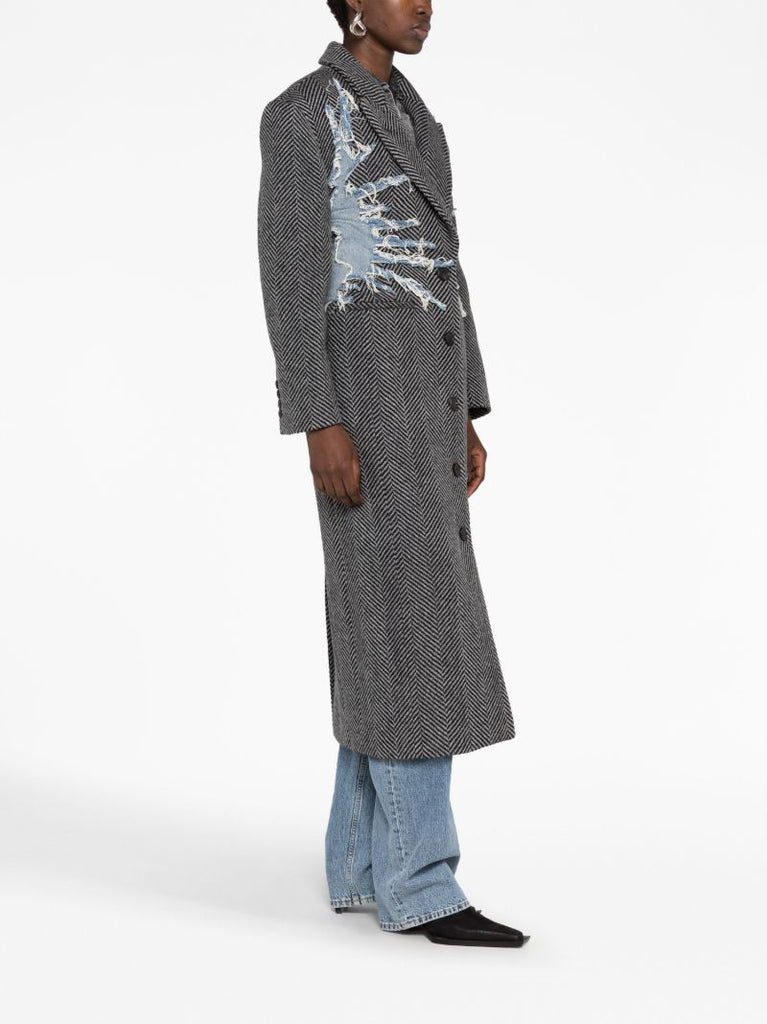 Black and Grey Hourglass Whisker Coat