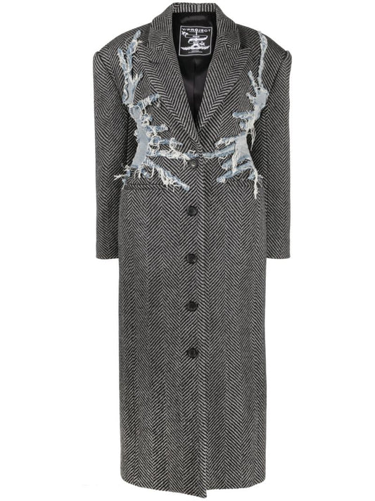 Black and Grey Hourglass Whisker Coat