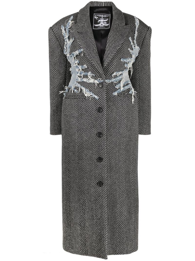 Black and Grey Hourglass Whisker Coat