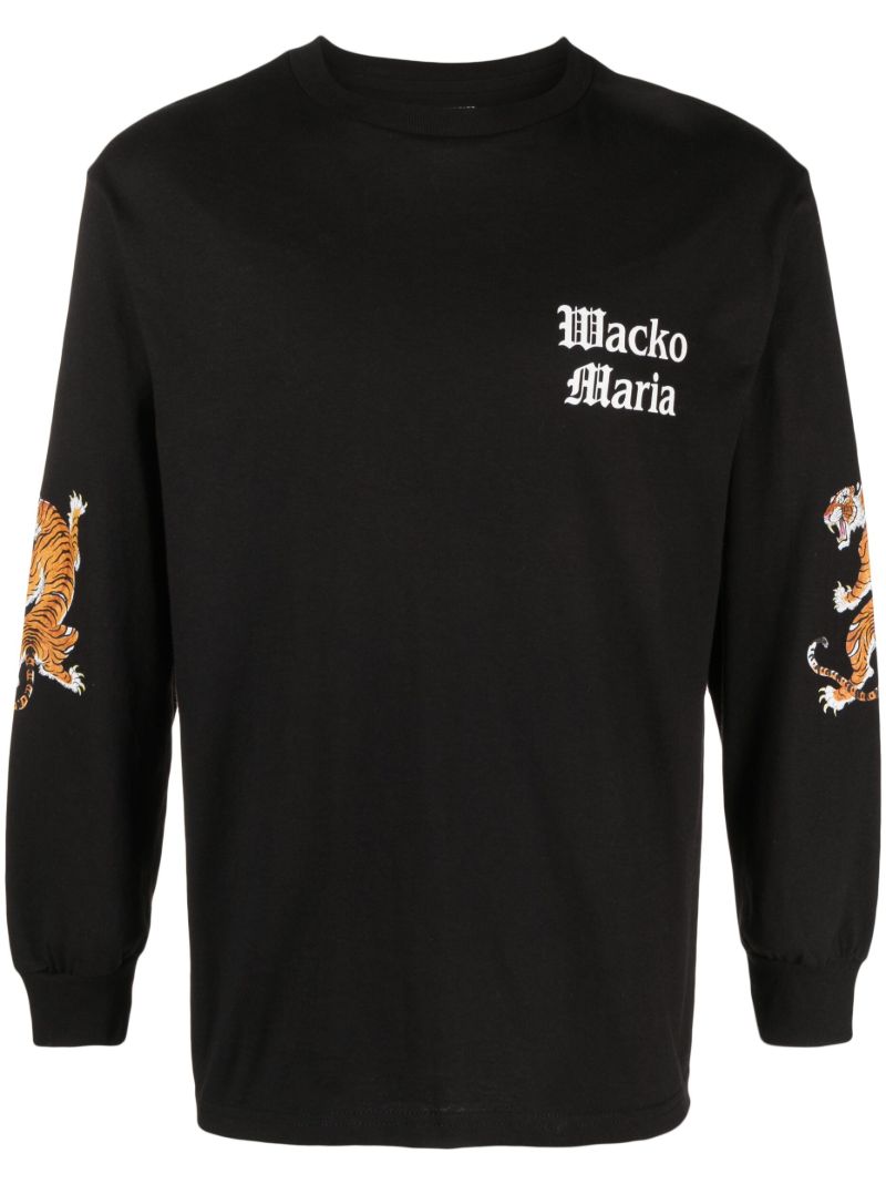 X Tim Lehi Black Logo-print Cotton T-shirt