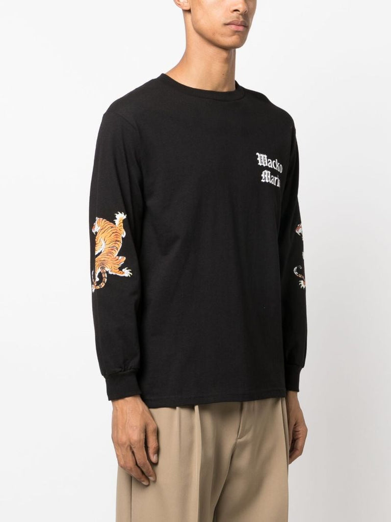 X Tim Lehi Black Logo-print Cotton T-shirt