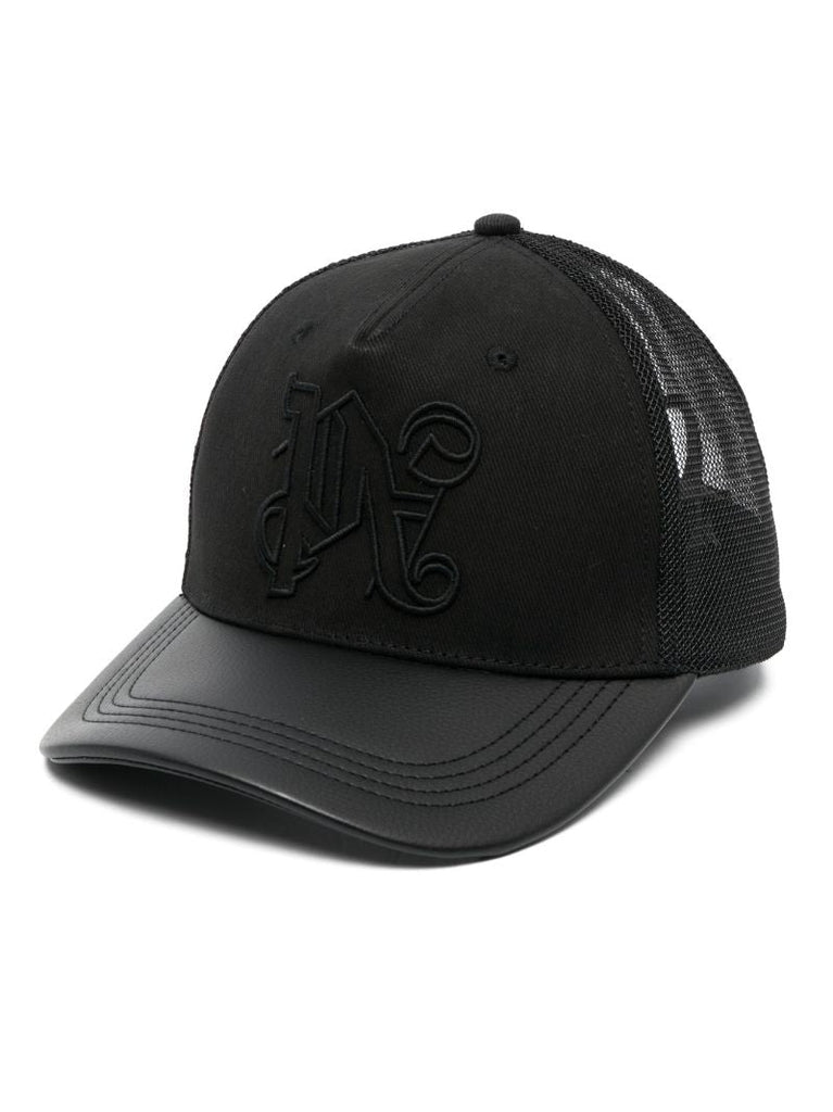 Black Monogram Trucker Hat
