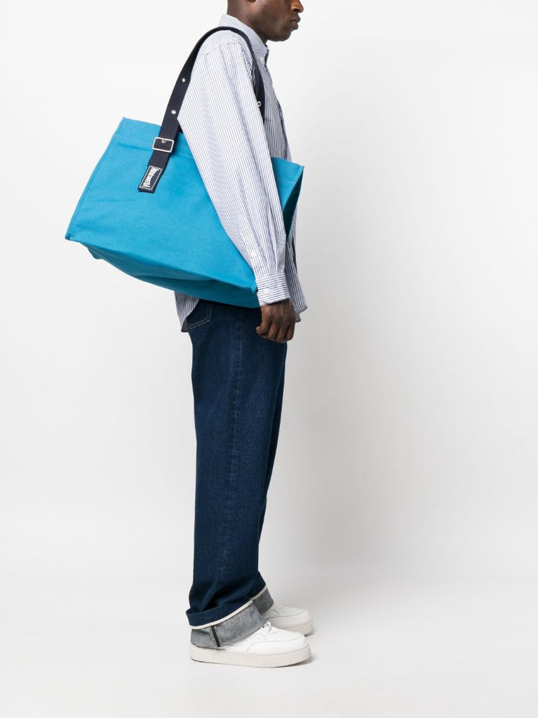 Blue Logo Canvas Tote Bag