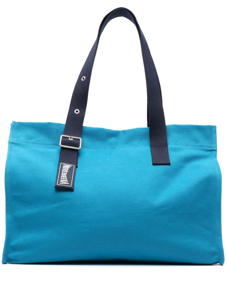 Blue Logo Canvas Tote Bag