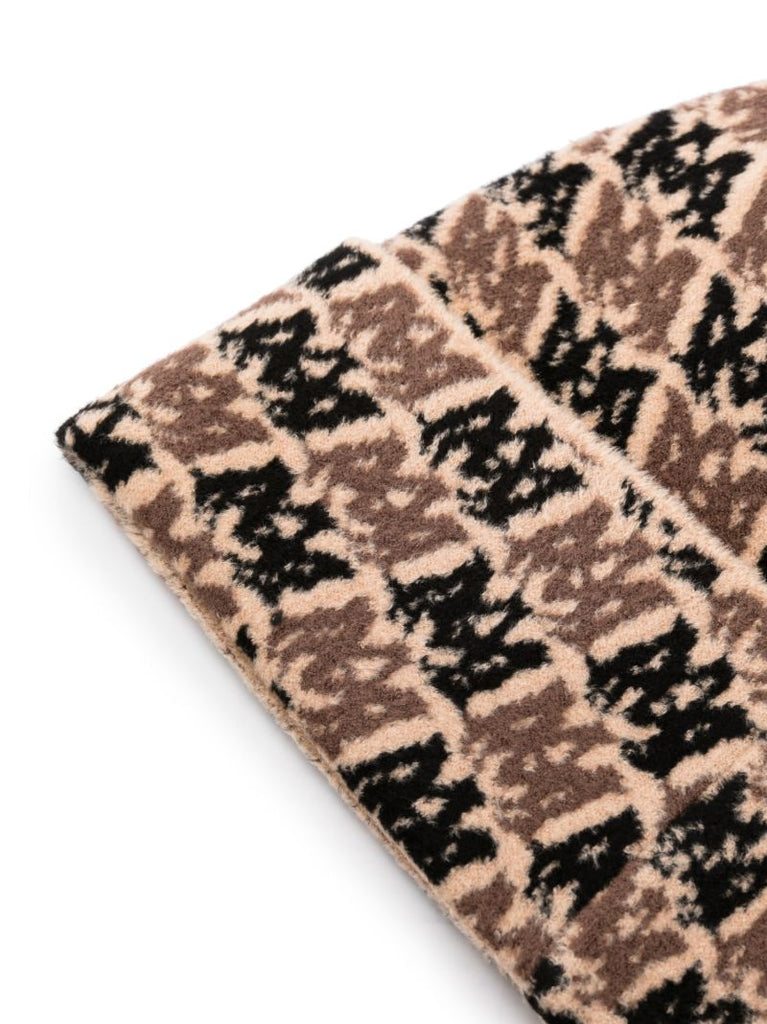 Neutral Monogram Knitted Beanie