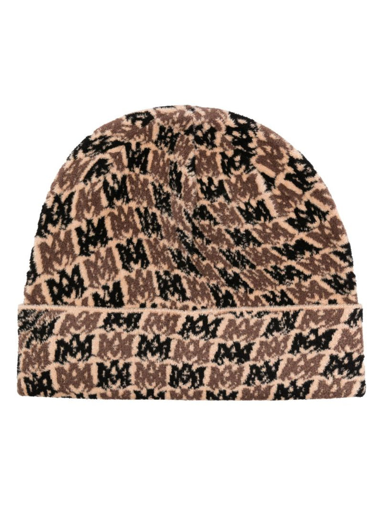 Neutral Monogram Knitted Beanie