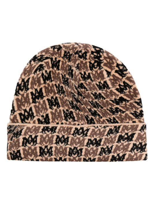 Neutral Monogram Knitted Beanie