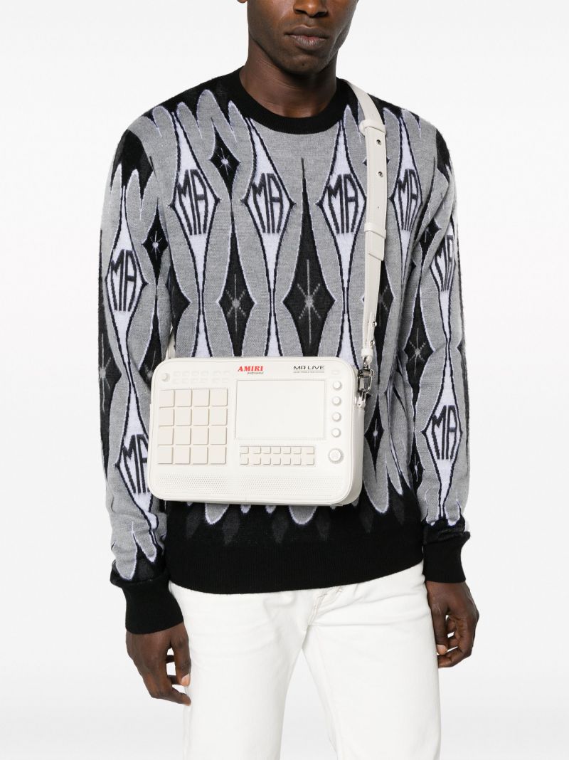 Neutral Runway Drum Machine Messenger Bag