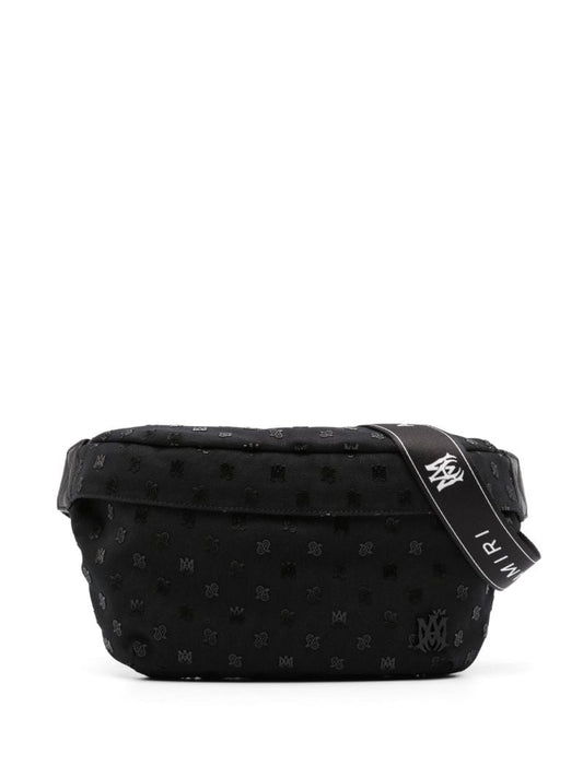 Black Logo-appliquÃ_x0083_Â© Canvas Belt Bag