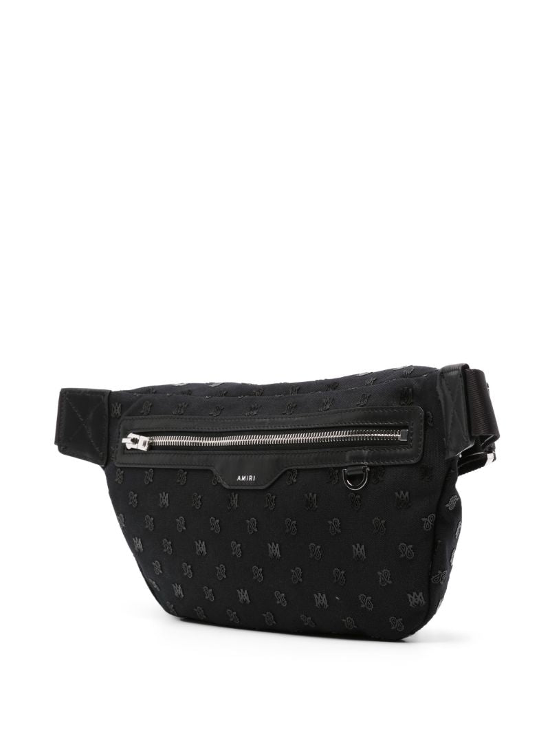 Black Logo-appliquÃ_x0083_Â© Canvas Belt Bag