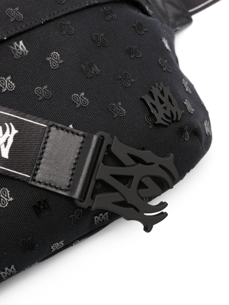 Black Logo-appliquÃ_x0083_Â© Canvas Belt Bag