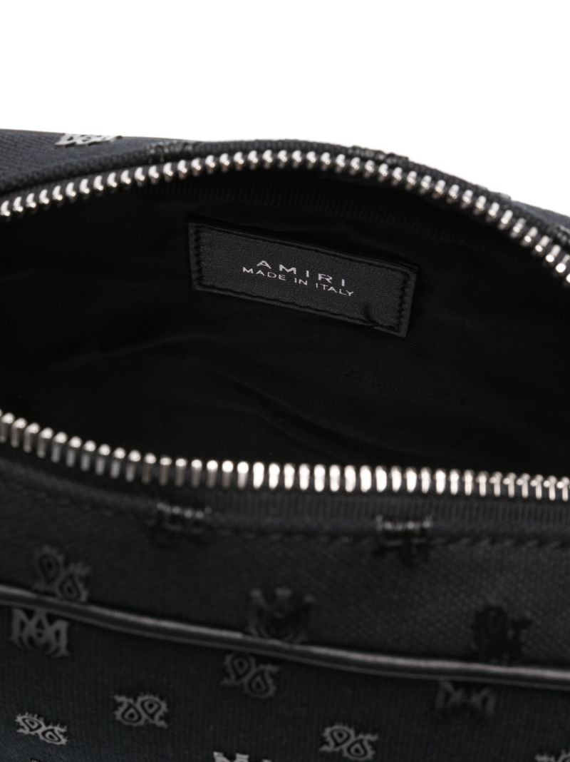 Black Logo-appliquÃ_x0083_Â© Canvas Messenger Bag