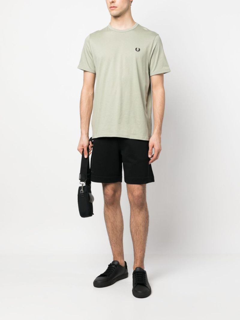 Black Huron Cotton Track Shorts