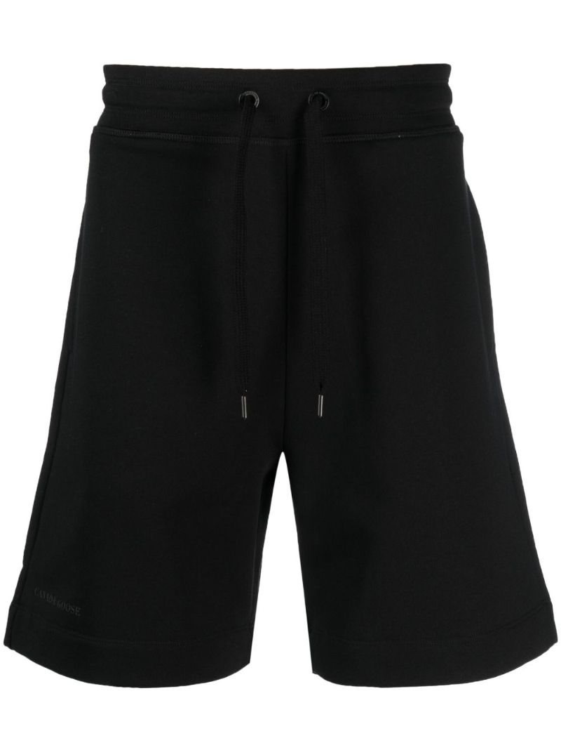 Black Huron Cotton Track Shorts