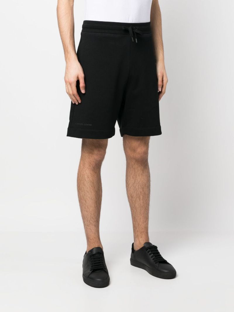Black Huron Cotton Track Shorts