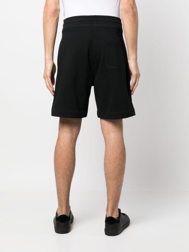 Black Huron Cotton Track Shorts