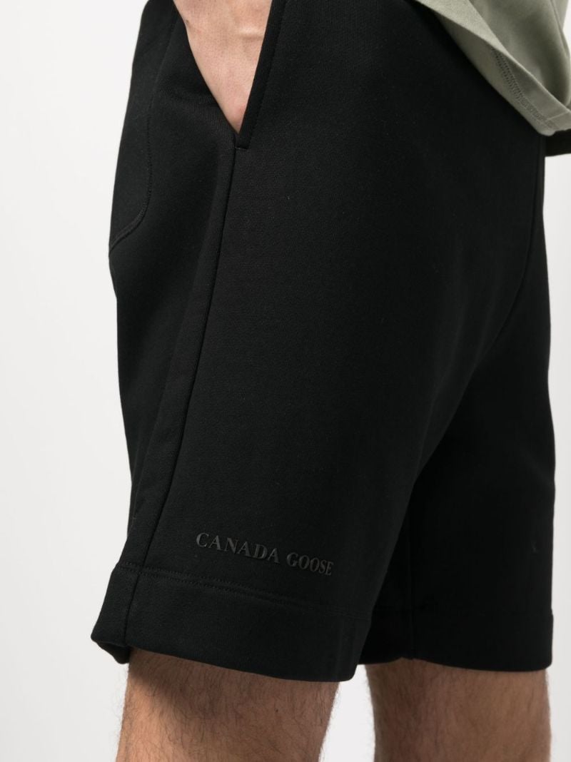 Black Huron Cotton Track Shorts