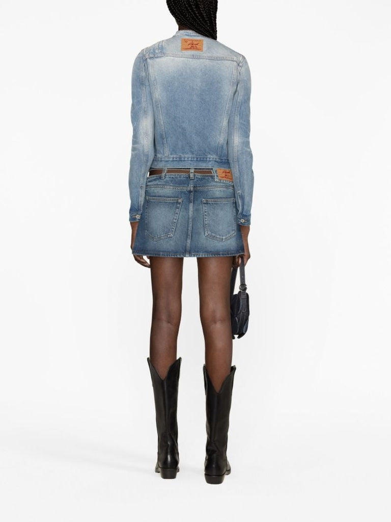 Blue Moto Denim Jacket