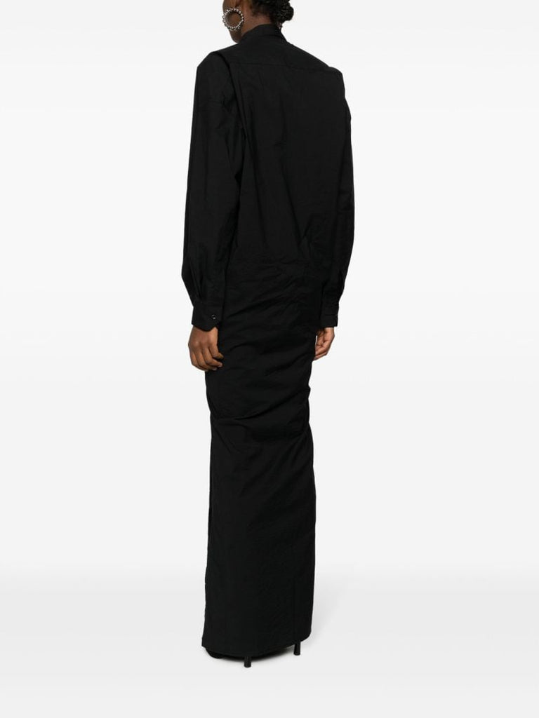 Black Hook and Eye Shirt Dress