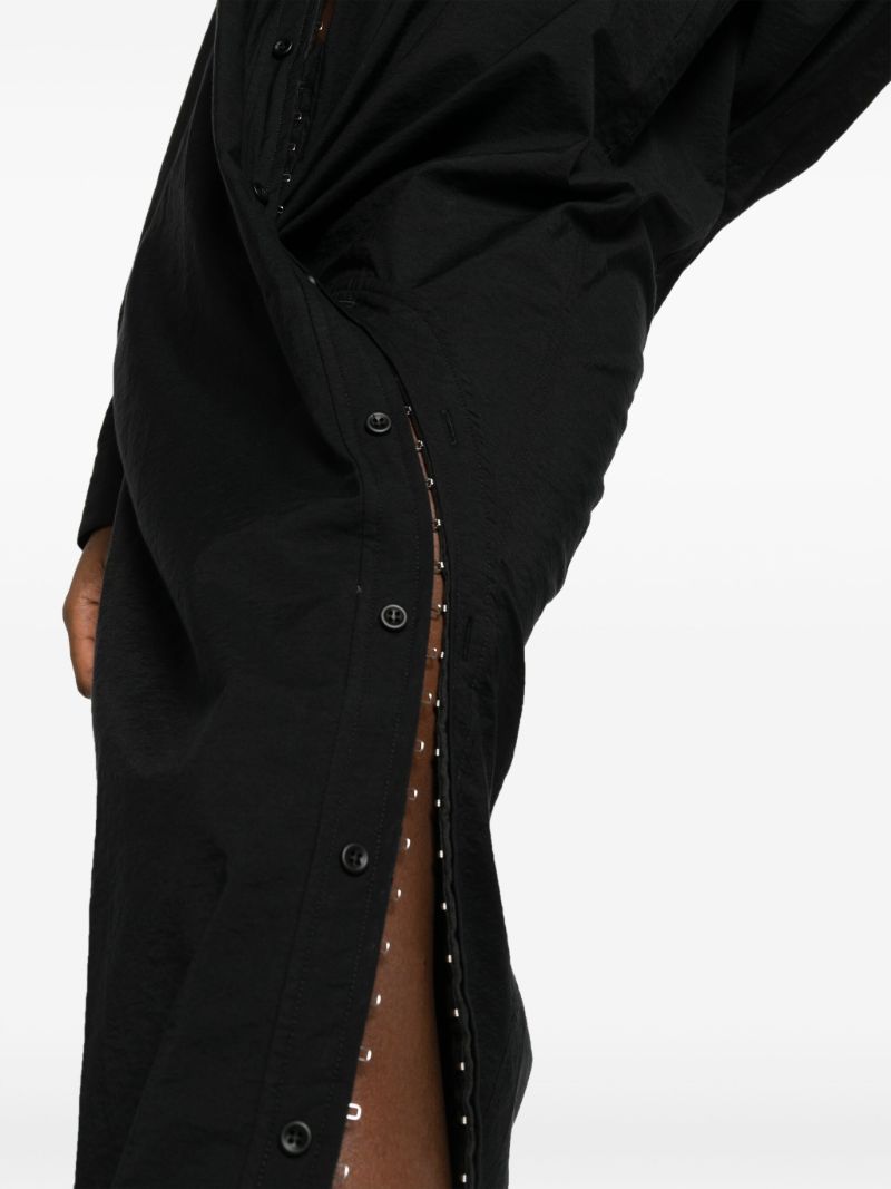 Black Hook and Eye Shirt Dress
