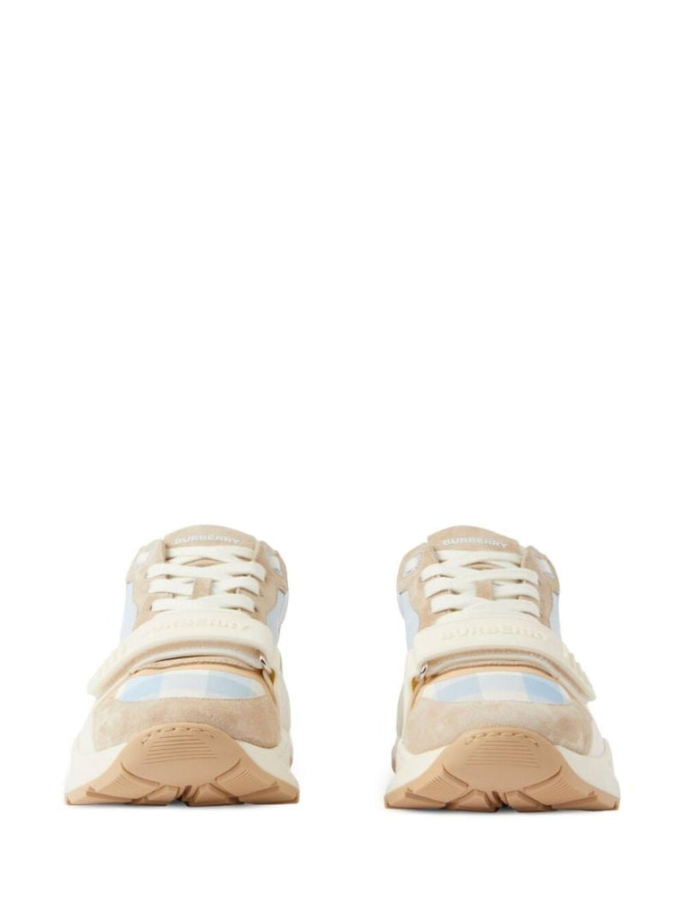 Neutral House Check Sneakers