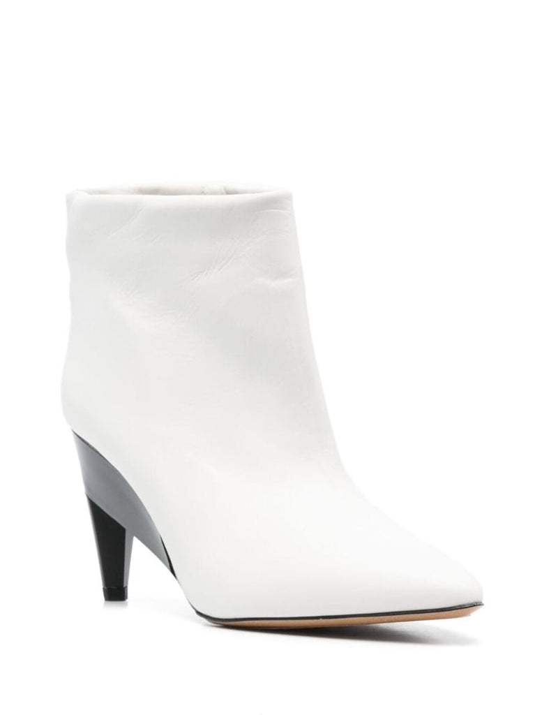 White Dylvee 85 Leather Boots