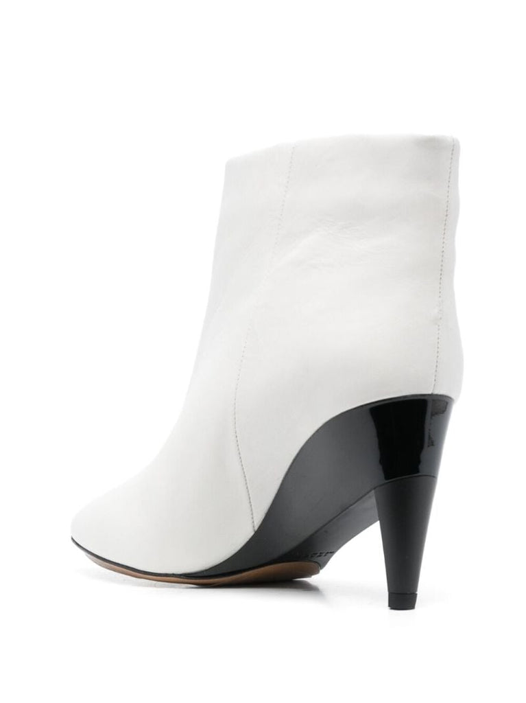 White Dylvee 85 Leather Boots