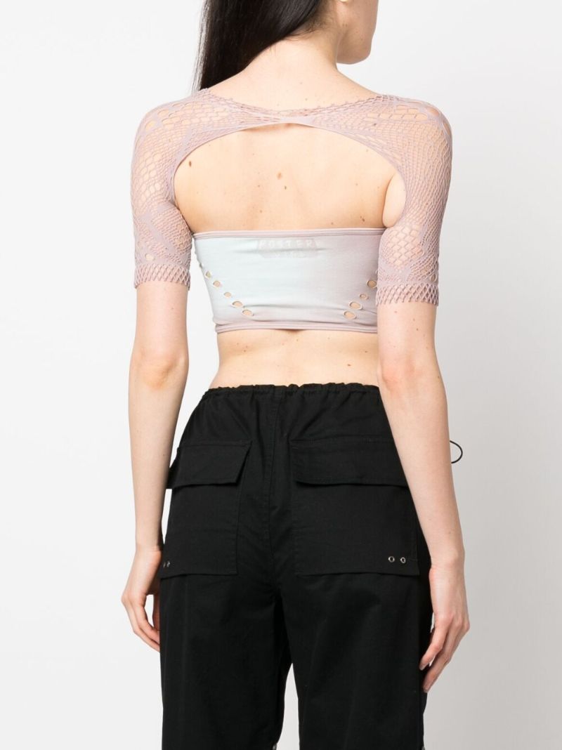Pink Barbi Lace Crop Top