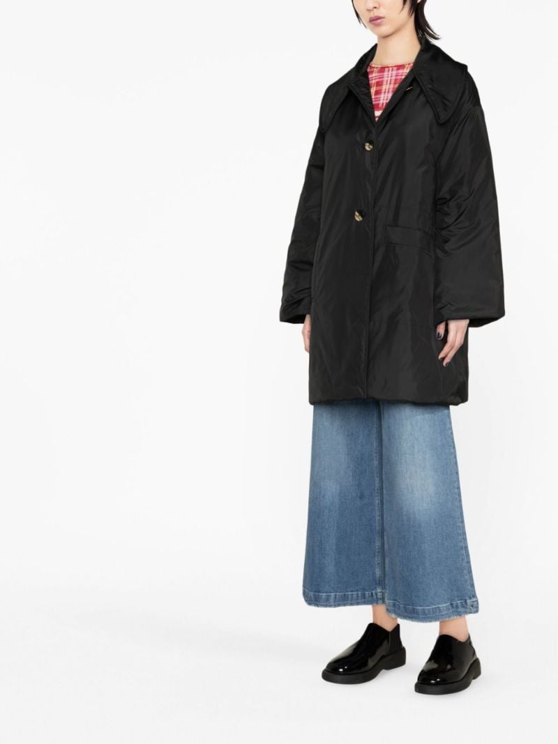 Black Reversible Quilted Coat