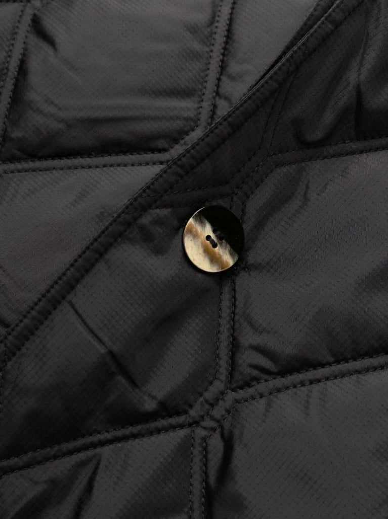Black Reversible Quilted Coat