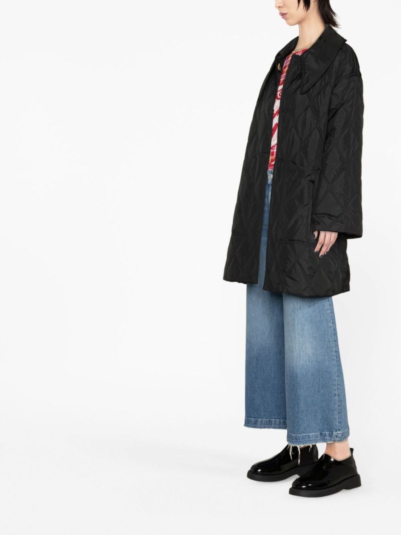 Black Reversible Quilted Coat
