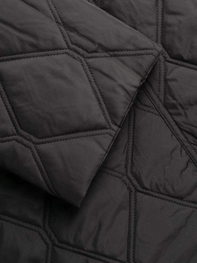 Black Reversible Quilted Coat