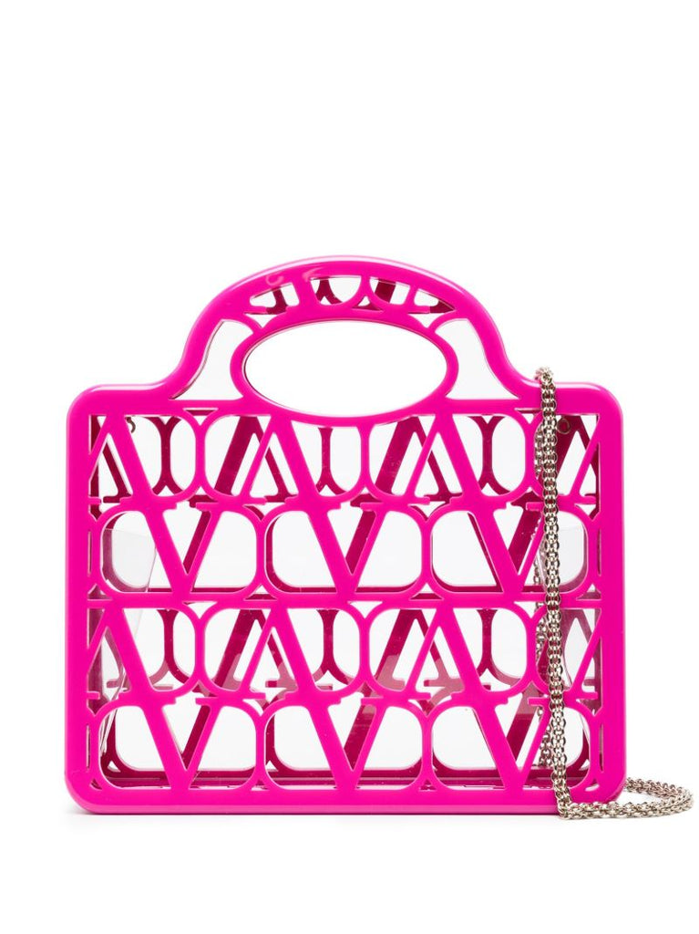 Pink Mini Le TroisiÃ_x0083_Â¨me Cut-out Tote Bag